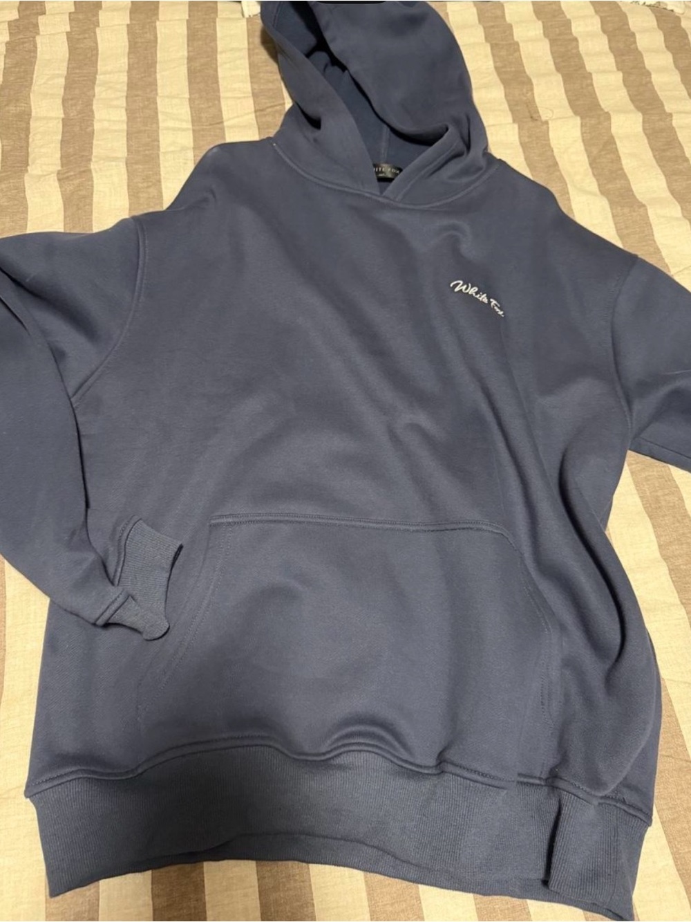 White Fox Boutique Navy Pullover Hoodie
